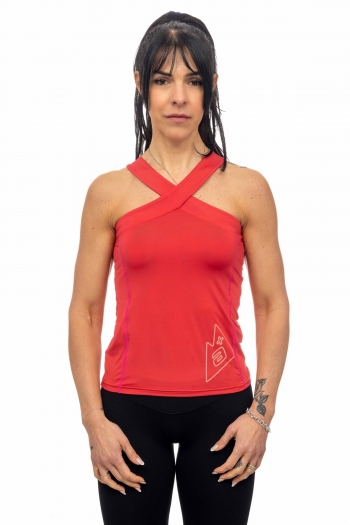 Canotta Donna Running Stretch, Traspirante e anti odore [8884b5a8]