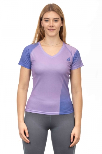 T-Shirt Donna Bicolor Traspirante Trekking, Outdoor e Running [acf18ad7]