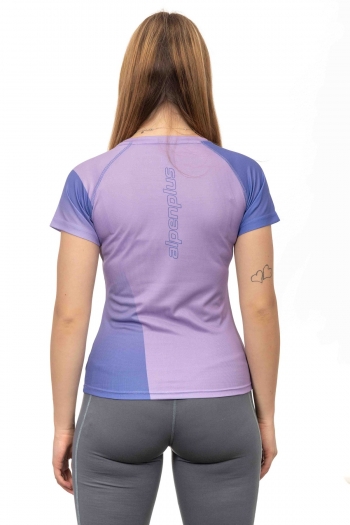 T-Shirt Donna Bicolor Traspirante Trekking, Outdoor e Running [c79a4fc0]