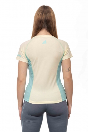 T-Shirt Donna Stampa Fiore Traspirante - Trekking, Outdoor e Running [620b438f]