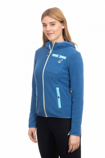 Felpa Donna con zip Stretch Multisport - Trekking Outdoor [e0d0ec38]