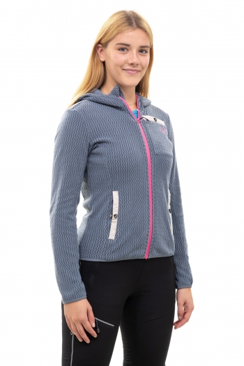 Felpa Donna con zip Stretch Multisport - Trekking Outdoor [41ce0ba7]